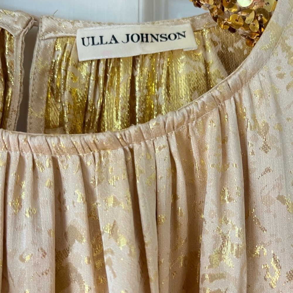 Ulla Johnson Ivy Gilded Balloon Sleeve Blouse - Picture 4 of 8